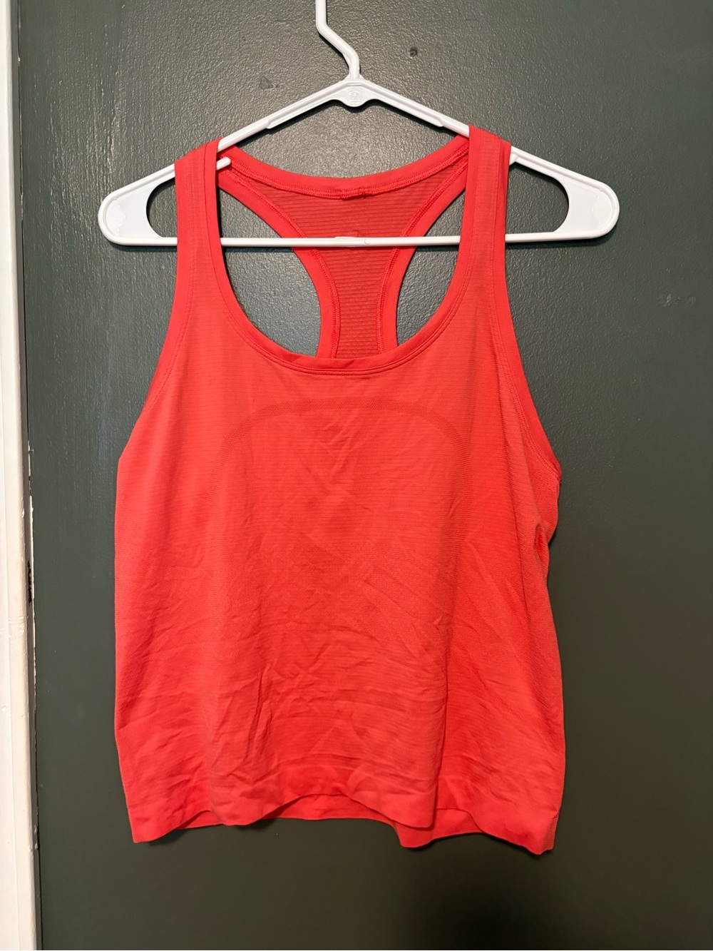 Lululemon Swiftly Racerback Tank Red Coral Size 10
